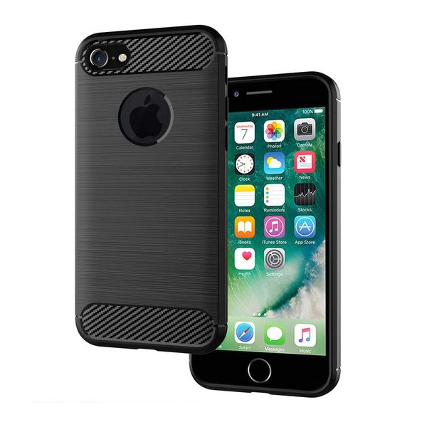 Slim Shockproof Case for iPhone 8/7 - Black