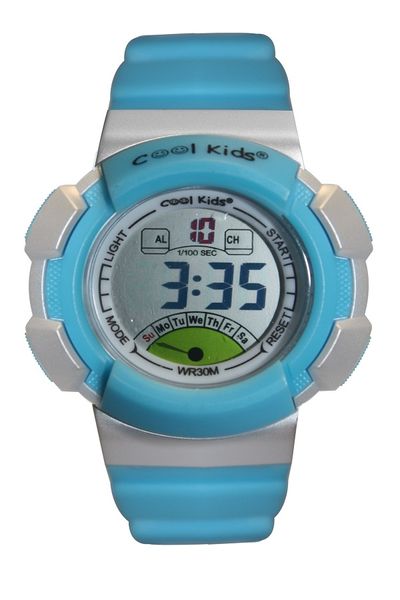 Coolkids Boys Digital Mid-Size Watch - Aqua Blue