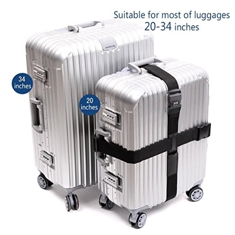Cross Suitcase Belt with Password Luggage Strap | Shop Today. Get