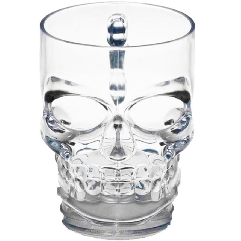 Skull Face Glass Beer Mug with Handles | Shop Today. Get it Tomorrow ...