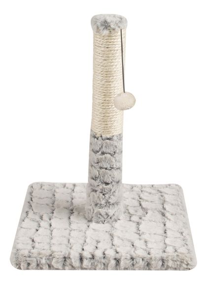 Rex - Plush Cat Scratch Post - Grey