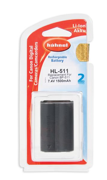 Hahnel HL-511 7.4v 1500mAh Li-Ion Battery for Canon