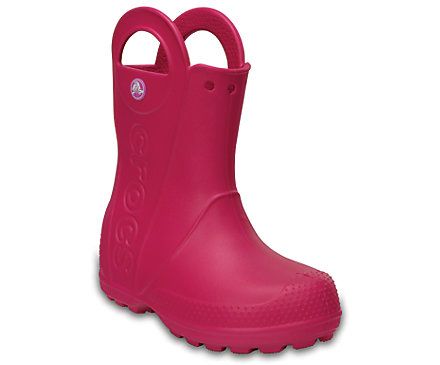 Crocs Kid's Handle It Rain Boots - Pink