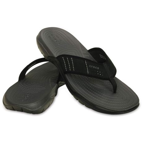 crocs yukon flip flops