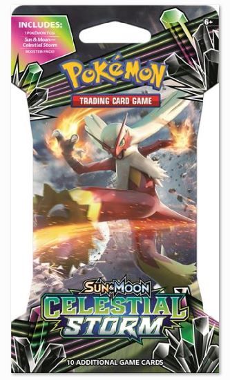 Pokemon Trading Card Game Sun &amp; Moon - Celestial Storm Sleeved Booster