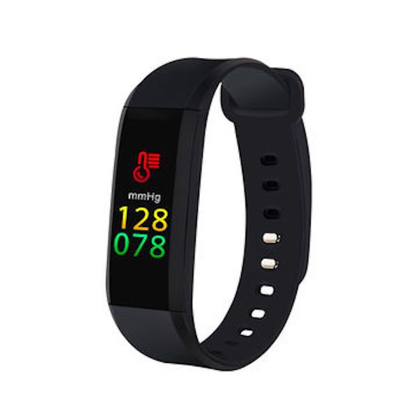 M8 Smart Band with Heart Rate &amp; Blood Pressure Monitor - Black