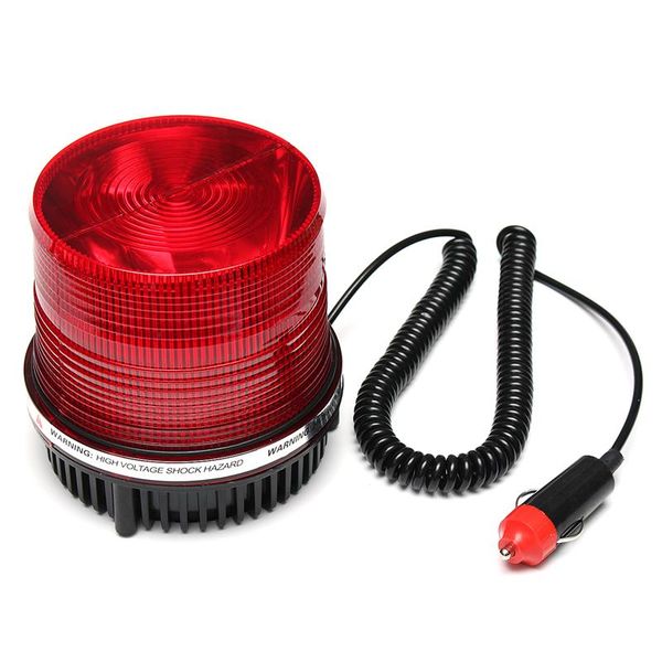 Fom Vehicle Strobe Warning Light Magnetic Mount - Red
