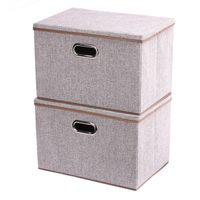 Mix Box Foldable Canvas Storage Box - Two Pack