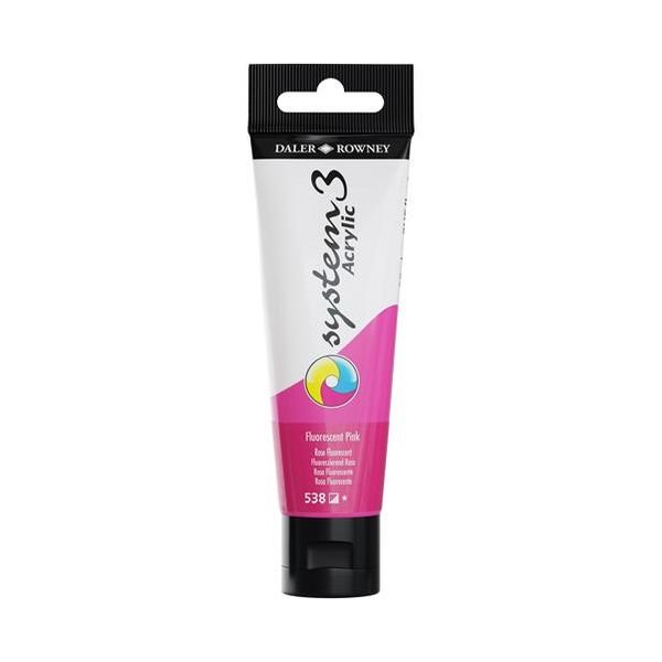 Daler Rowney: System3 Acrylic Colours 59ml - Fluoro Pink