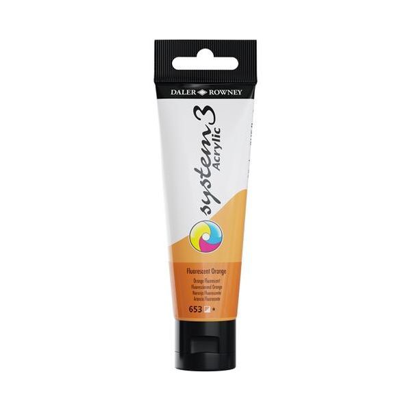 Daler Rowney: System3 Acrylic Colours 59ml - Fluoro Orange