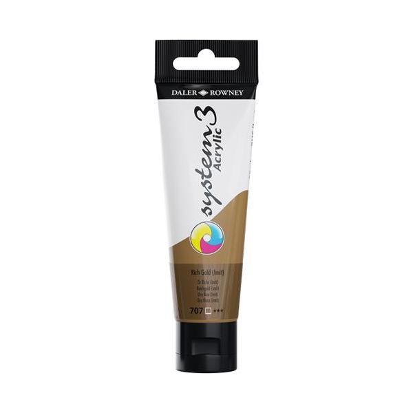 Daler Rowney: System3 Acrylic Colours 59ml - Rich Gold Imit