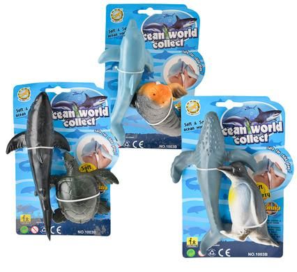 Bulk Pack Plastic Ocean Animals - Set of 3