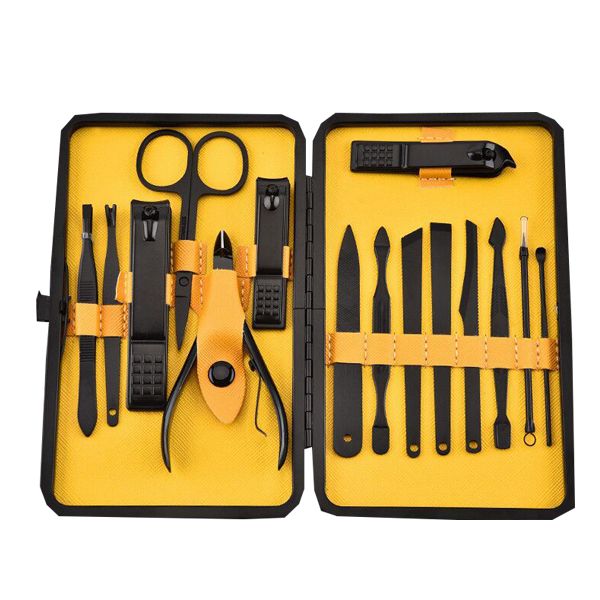 Stainless Manicure &amp; Pedicure Nail Clipper Set - 15 Piece