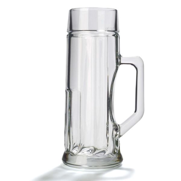 Oberglas - 300ml Ribbed Beer Glass Mug - Set of 6