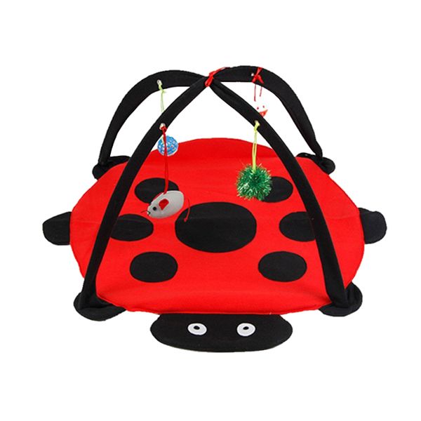 Cat Activity Play Mat with Hanging Toy Balls