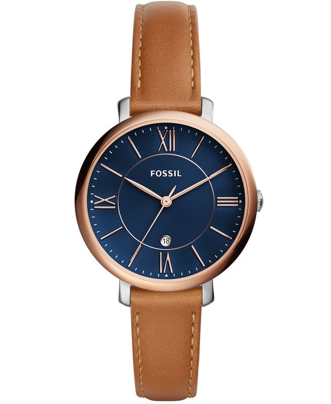 Fossil Women's Jacqueline Leather Watch - Tan | Shop Today. Get it ...