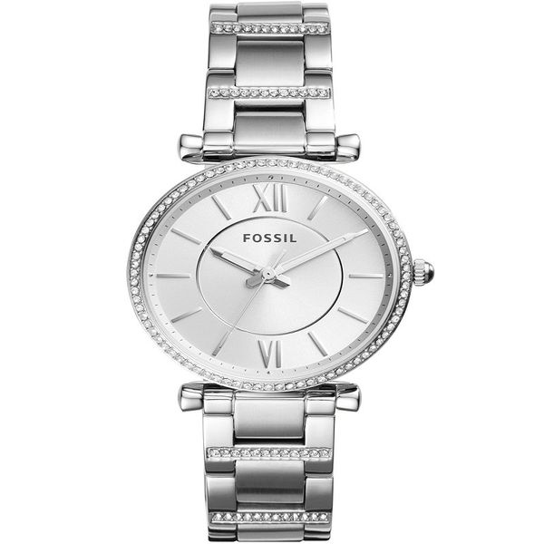 Fossil Women's Carlie Stainless Steel Watch - Silver