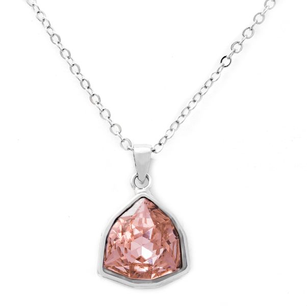Civetta Spark Swarovski Trillion Vintage Rose Pendent