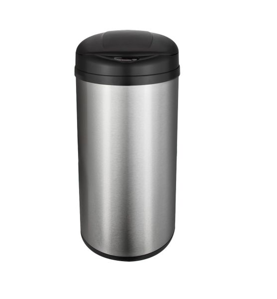 NineStars Automatic Motion Sensor Touchless Stainless Steel Dustbin - 42L