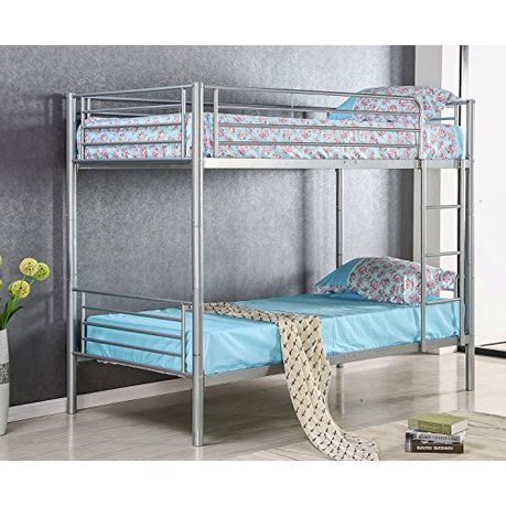 Hazlo Roma Single Over Metal Bunk Bed, Steel Bunk Beds South Africa