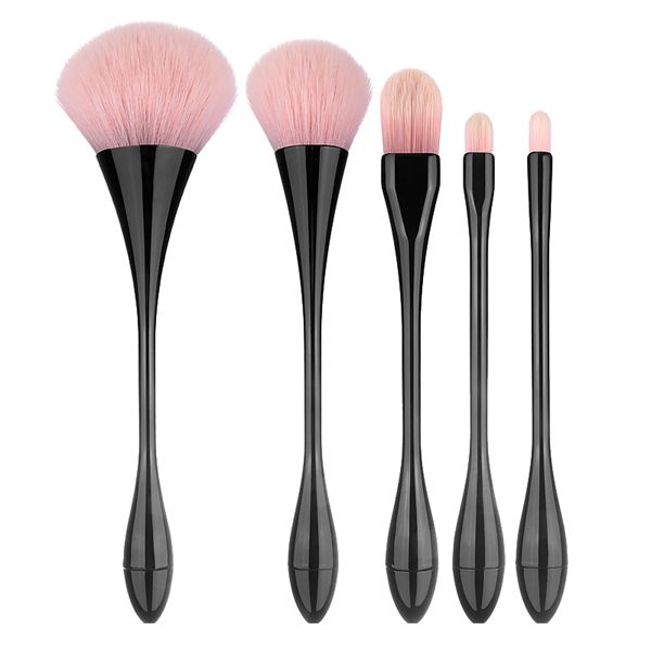 5 Piece Face &amp; Eye Make-Up Brush Kit - Goblet Shape