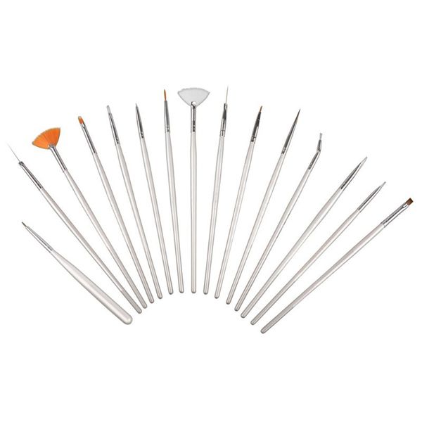 15 Piece Nail Art Painting Pen Brush