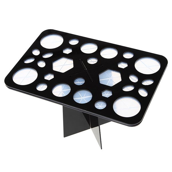 Make-Up Brush Holder Drying Rack - 28 Mix Holes