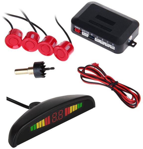 Car Reverse Parking Sensor Assistant - Red