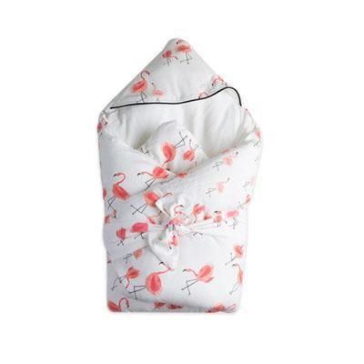 Baby Muslin Winter Wrap - Flamingo Duvet