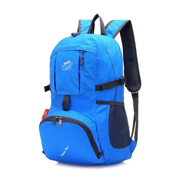 Lightweight Nylon Folding Backpack 35L - Blue