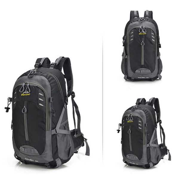 Waterproof Hiking Mountain Camping Sport Outdoor Backpack - Full Black