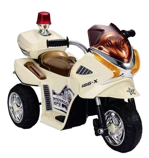 Battery Powered Ride-on Motorcycle Motorbike - Beige