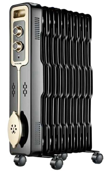 Goldair - Black Radiator Heater - 9 Fin