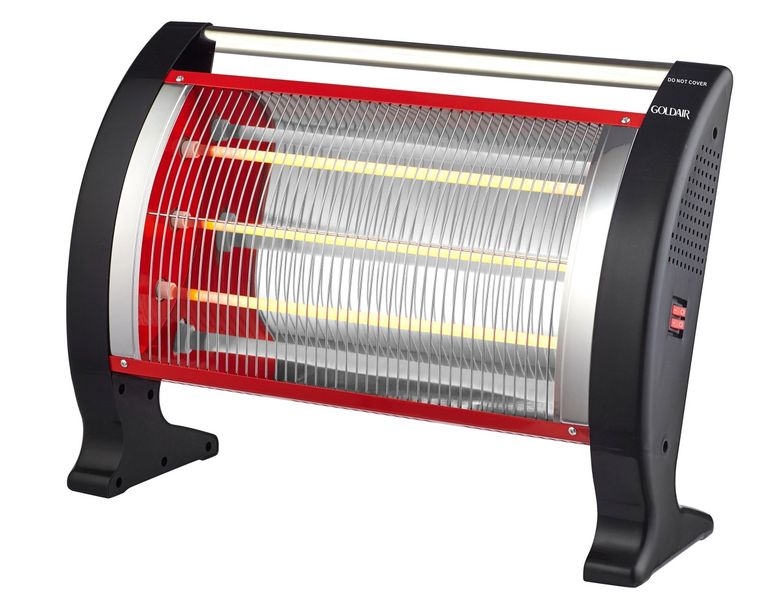 Goldair - 3 Bar Quartz Heater - Black -GBH-333