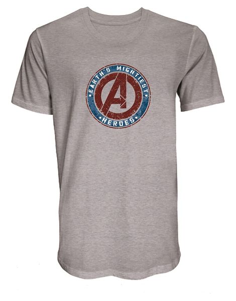 Marvel Avengers Heroes T-Shirt - Grey Melange