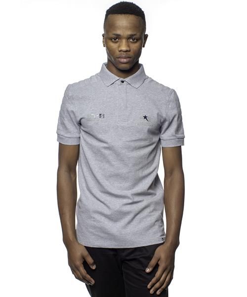 Men's Soviet Short Sleeve Fashion Golfer - Grey Melange (Size: XL)