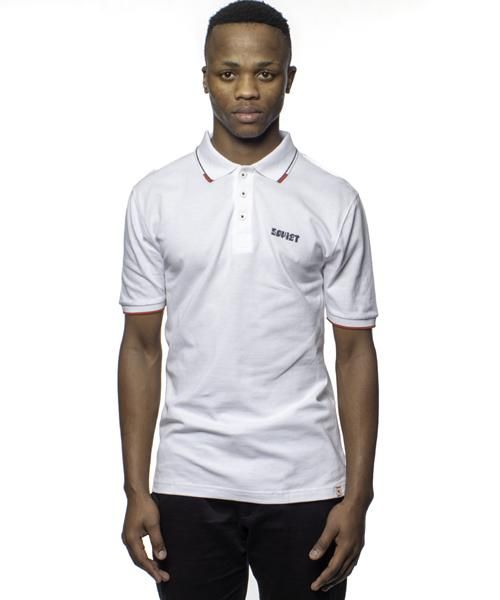 Men's Soviet Short Sleeve Pique Golfer - White (Size: XL)