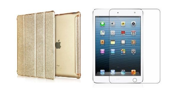 iPad 2/3/4 Compatible Cover &amp; Glass Screen Protector
