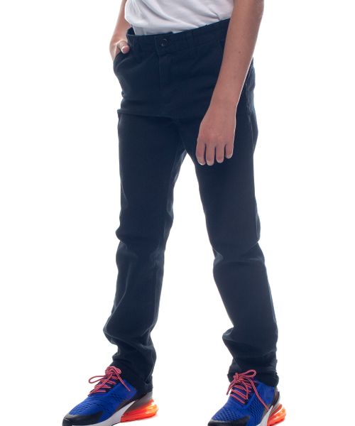Soviet Boys Stretch Chino - Black (Size: 13-14 Years)