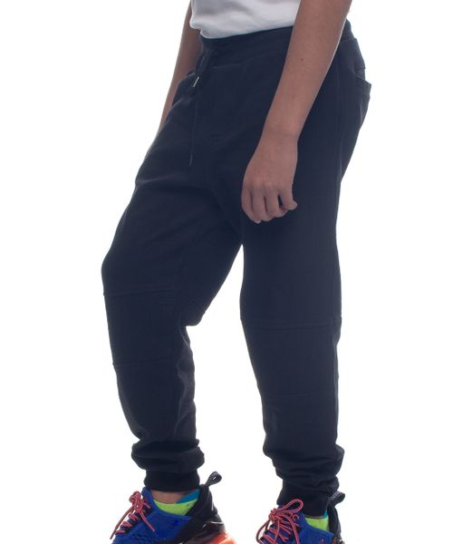 Soviet Boys Fashion Tracksuit Pants - Black (Size: 13-14 Years)