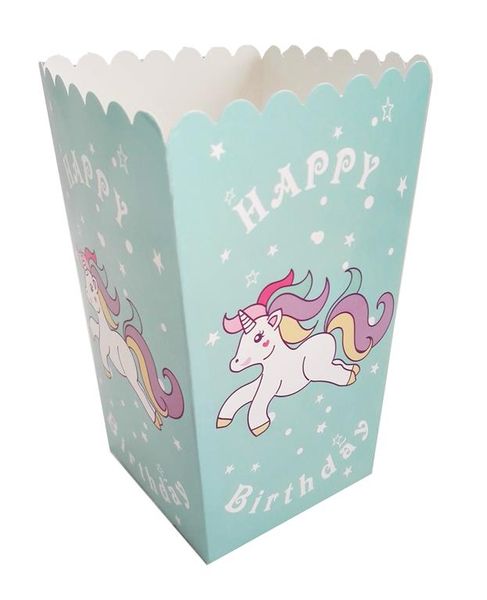 Unicorn Party Boxes - Blue (Pack of 24)