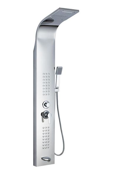 Nevenoe Rainfall Waterfall Shower Panel (5 Functions) - Silver