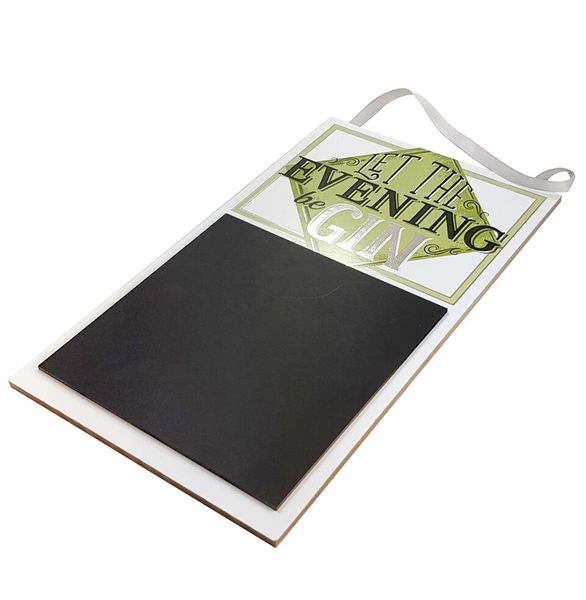 Gin Tribe - Hanging Gin Chalkboard - Let the Evening