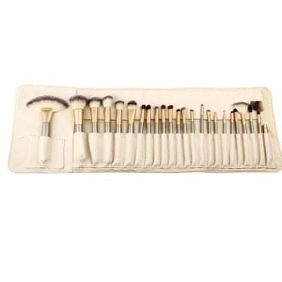 24-Piece White Makeup Brush Set
