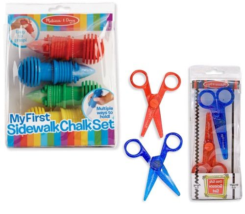 Melissa &amp; Doug Scissors &amp; Sidewalk Chalk