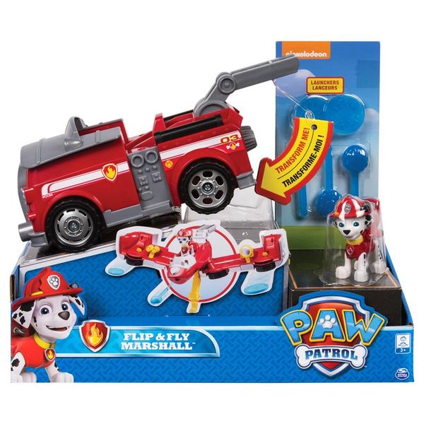 Paw Patrol Flip and Fly Vehicle - Marshall