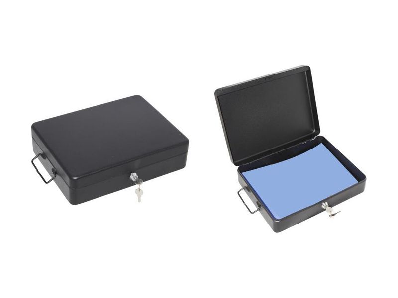 A4 Size Metal Safe Box with Lock &amp; 2 Keys