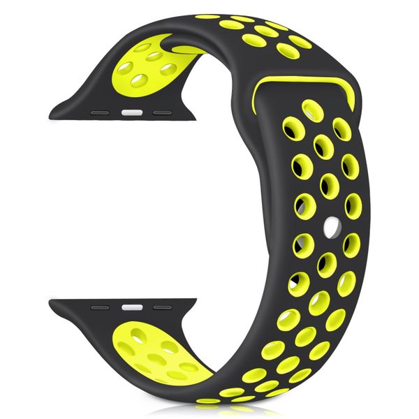 Hole Band for Apple Watch (S/M) - Black Lime (42mm)
