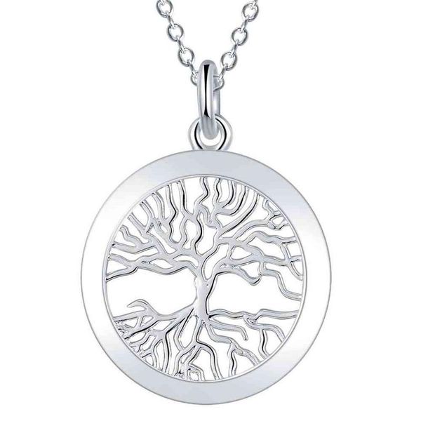 Silver Designer Tree of Life Necklace