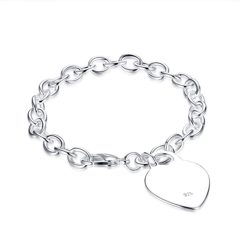 bracelet silver heart